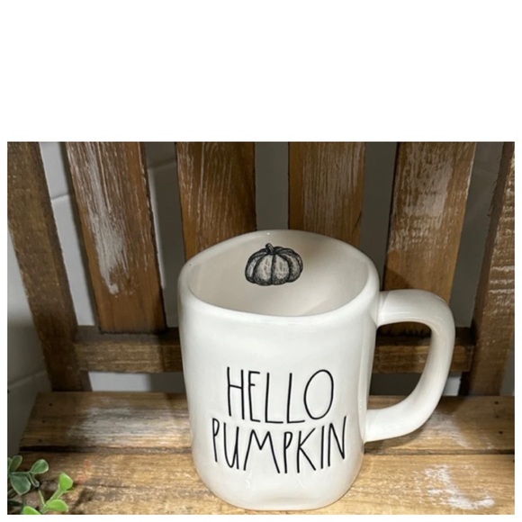 NEW Rae Dunn Hello Pumpkin Fall Mug With Pumpkin Inside - Picture 7 of 7